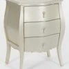 Chevet 3 Tiroirs Murano Silver
