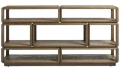 Console Mateo Chêne Naturel Multi Blanc D'Ivoire