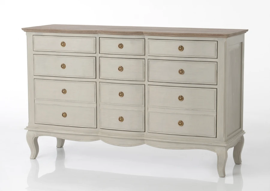 Commode 9 Tiroirs Maddy Beige