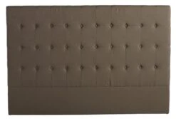 Tête De Lit Capitonnée Taupe Vatican 180cm