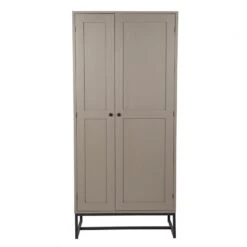 Armoire 2 Portes Pin Métal Nestor