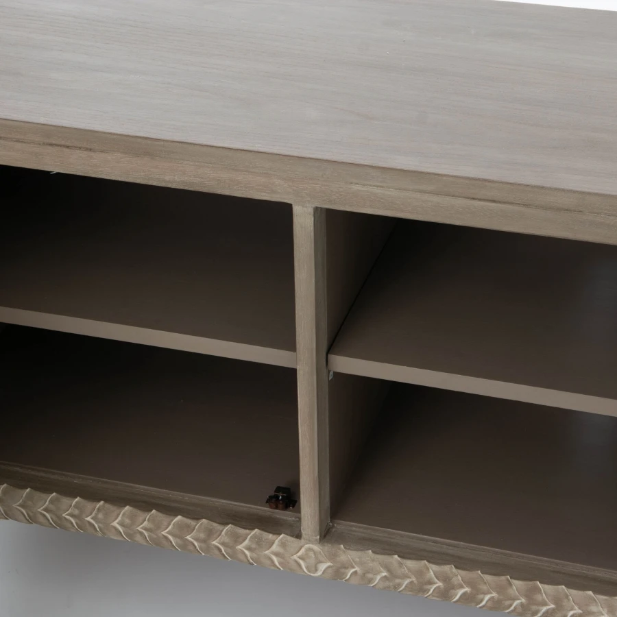 Meuble TV Bois Rotin Inspiration – Image 5