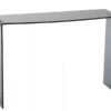Console Galbée Contemporaine Verre Noir
