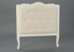 Tête De Lit Bois Blanc Tissu Murano 90cm Amadeus