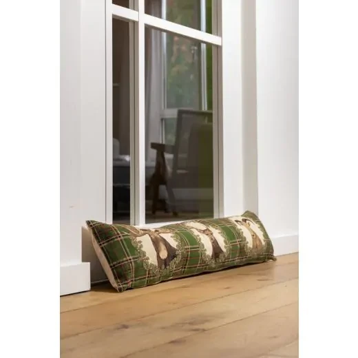 2 Boudins De Porte Tartan Vert Cervidés – Image 4