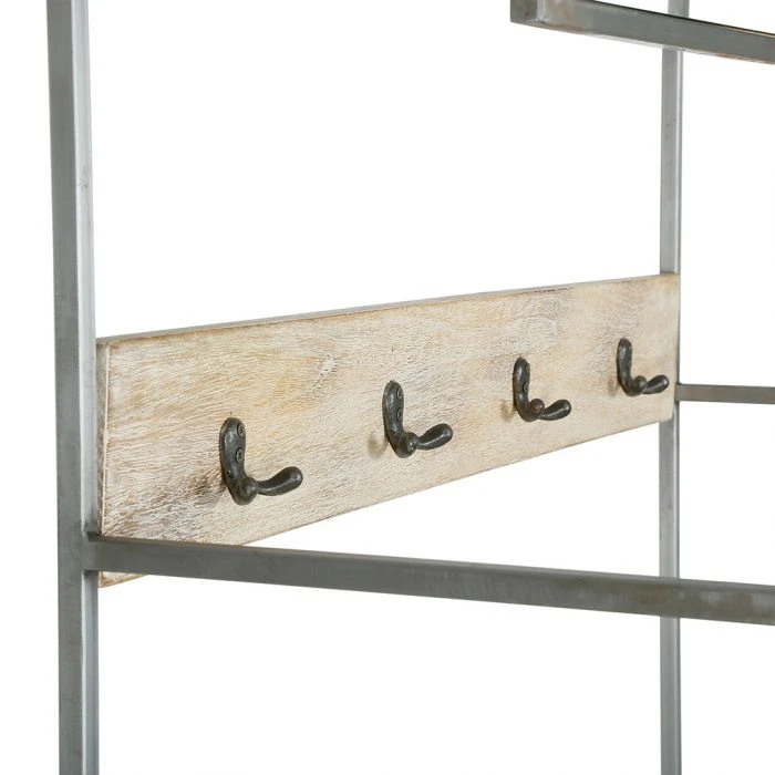 Vestiaire D'entrée Tangram Bois Naturel Métal – Image 4