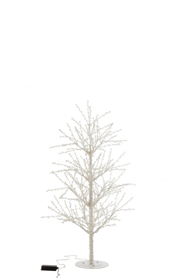 Arbre Perles Métal Blanc Leds 180cm – Image 3
