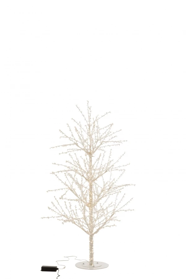 Arbre Perles Métal Blanc Leds 180cm – Image 2