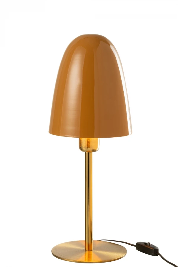 Lampe De Table Métal Ocre-Or – Image 2