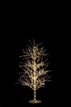 Arbre Perles Métal Blanc Leds 180cm