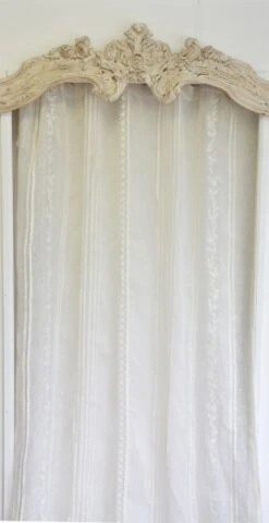 2 Rideaux Défilé Lin Blanc Coquecigrues 130x300