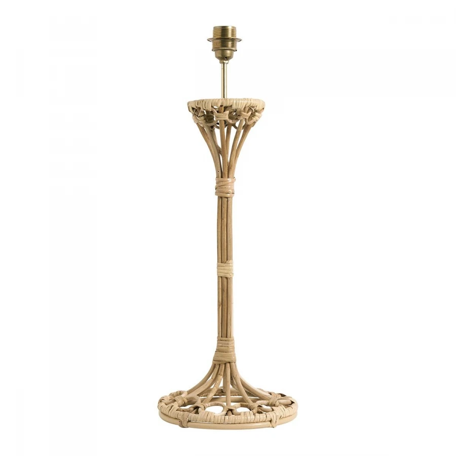 Lampe Salome Pied + Abat-Jour Lin Ecru Blanc D'Ivoire – Image 2