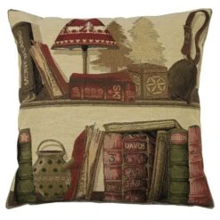 2 Coussins Gobelin Hiver Lampe 45x45