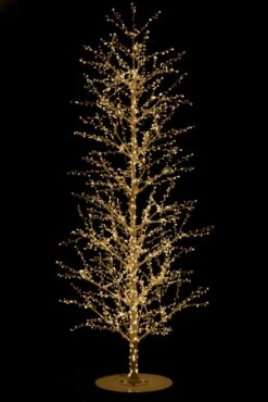 Arbre Perles Métal Blanc Leds 240cm