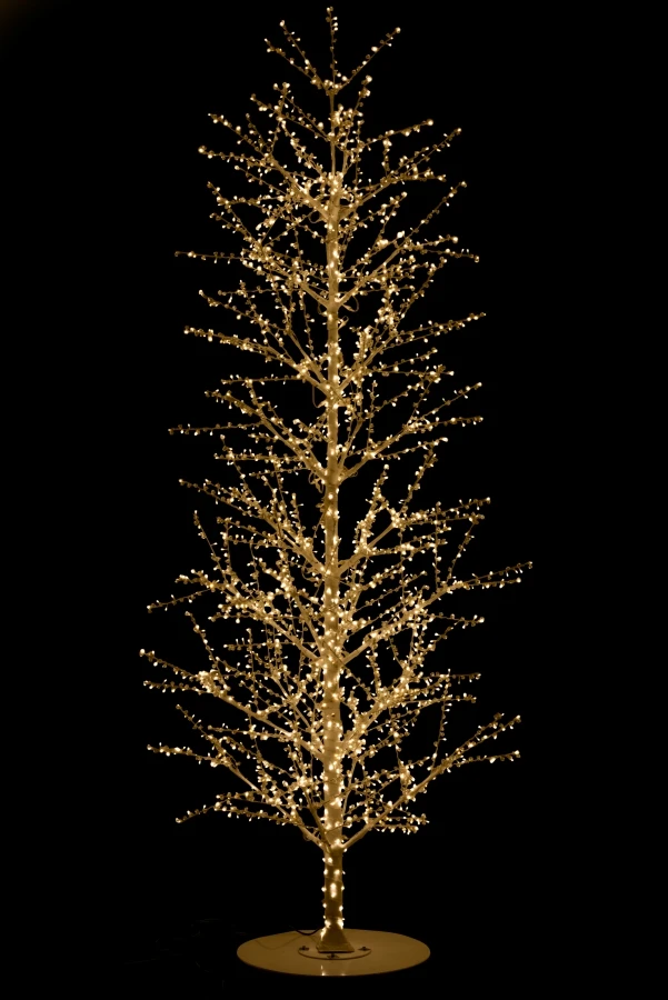 Arbre Perles Métal Blanc Leds 240cm