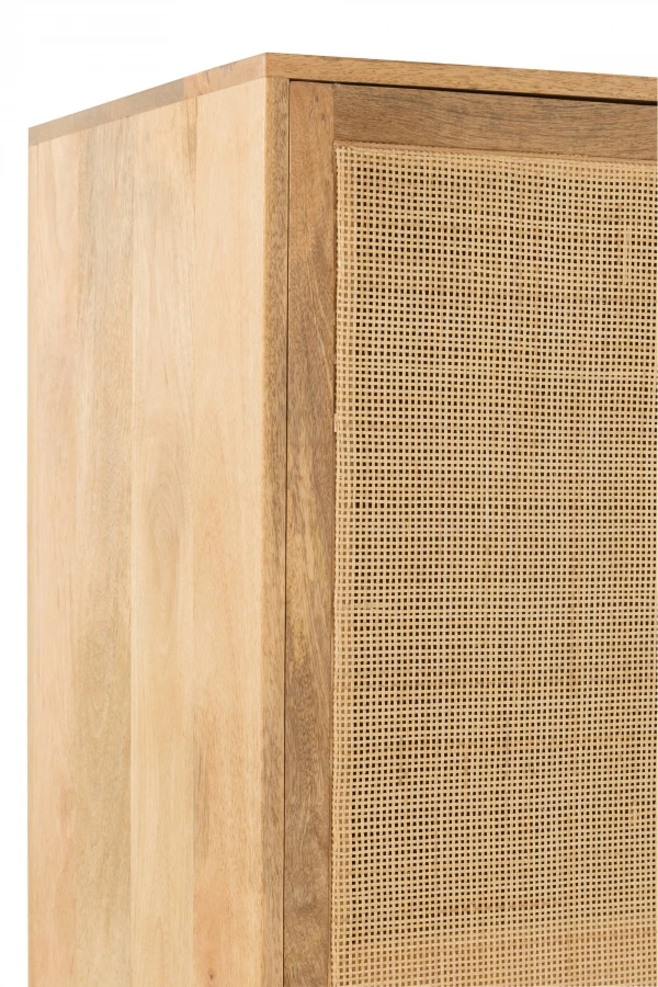 Armoire 2 Portes Weaving Bois Rotin Naturel – Image 7