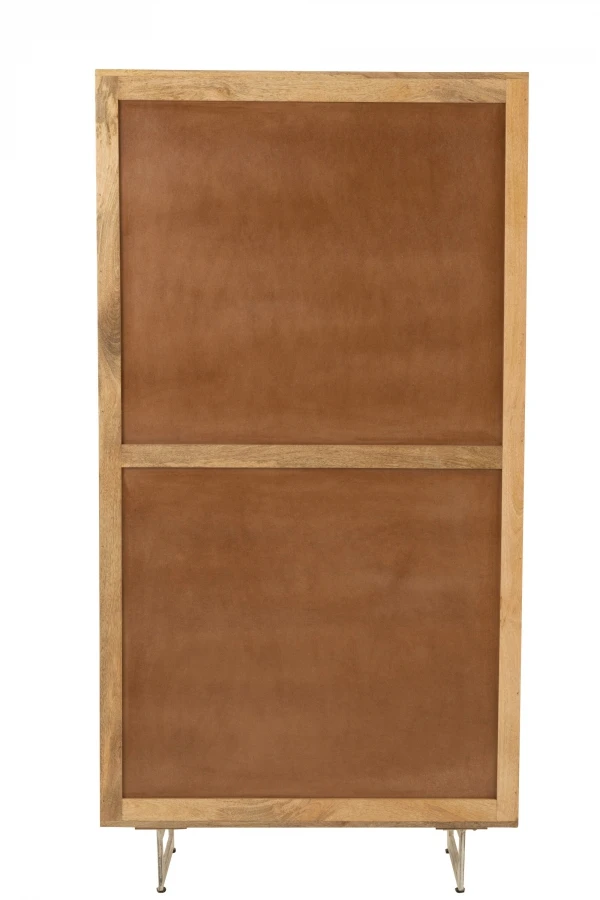 Armoire 2 Portes Weaving Bois Rotin Naturel – Image 5