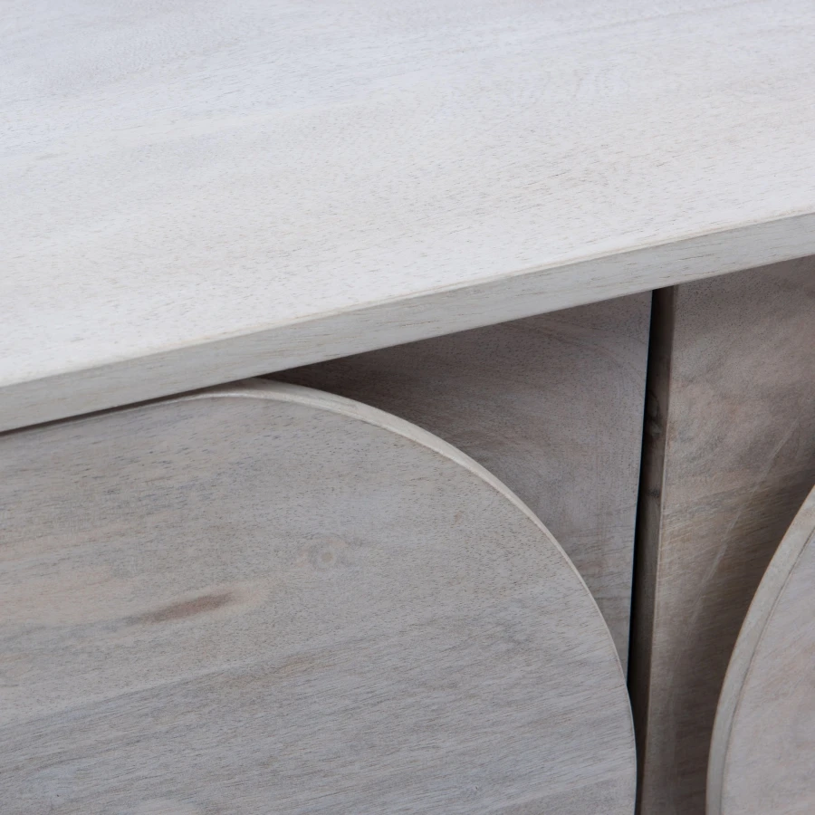 Bibliothèque Fuji Manguier Naturel Blanchi *NOUVEAU* – Image 3