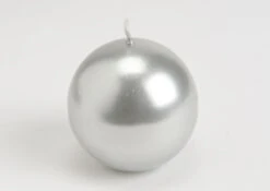 6 Bougies Ronde Argent ø7cm