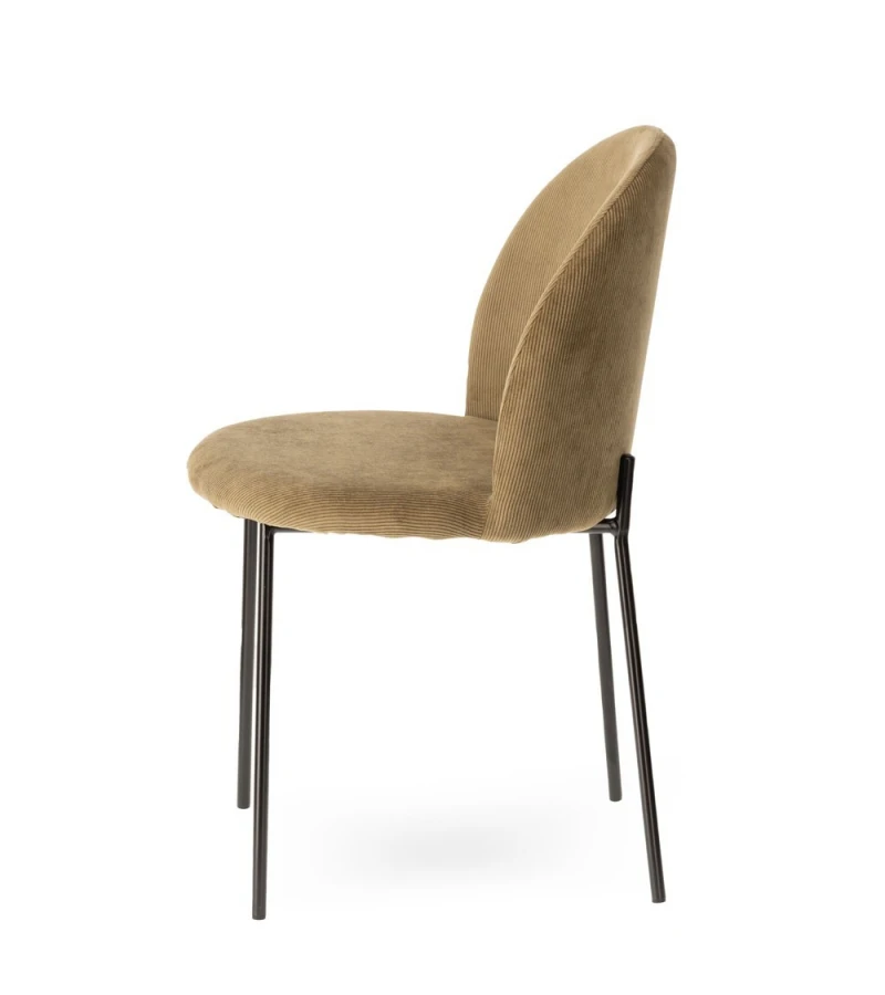 Chaise Velours Côtelé Abba Athezza (5 Couleurs) – Image 5