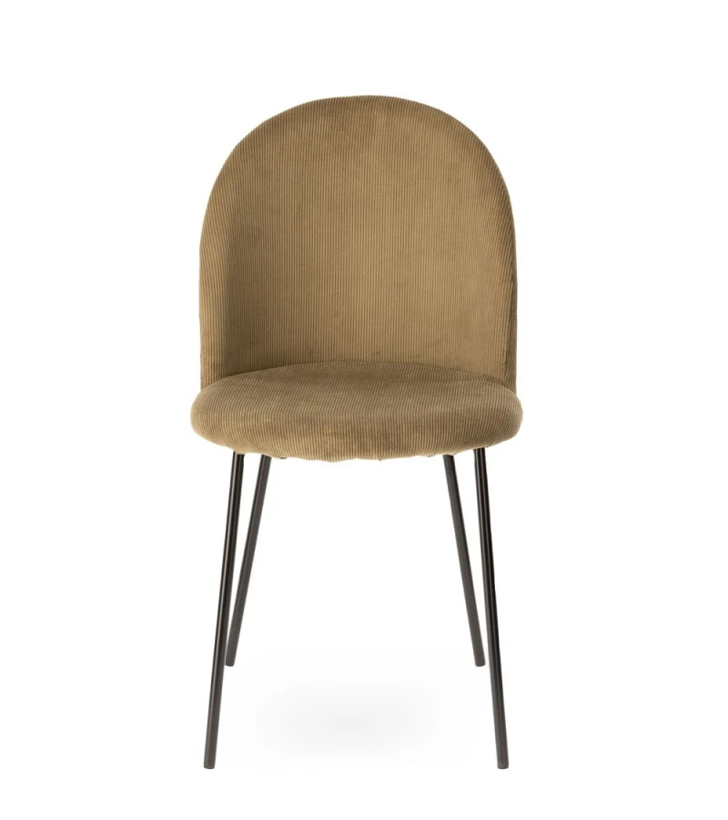 Chaise Velours Côtelé Abba Athezza (5 Couleurs) – Image 2