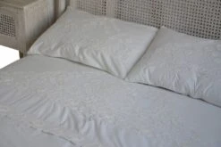 Housse De Couette + 2 Taies Charmantine Blanc Coquecigrues