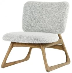 Fauteuil Lina - ChĂȘne Noir Et Blanc Blanc D'Ivoire