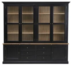 Buffet Vaisselier --- 2 Corps Noir Fontainebleau