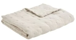 Couvre Lit Chloé Lin Lavé Ivoire 230x180 Blanc D'Ivoire