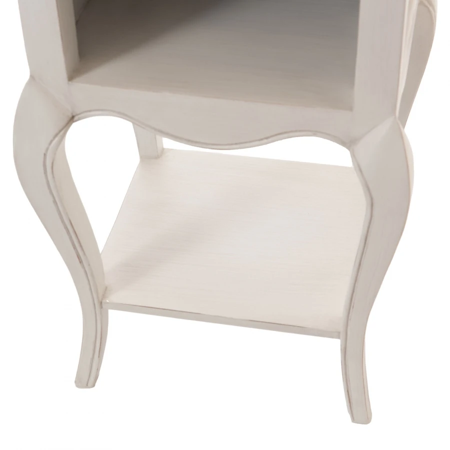 Bout De Canapé 1 Tiroir Loberon Blanc – Image 2