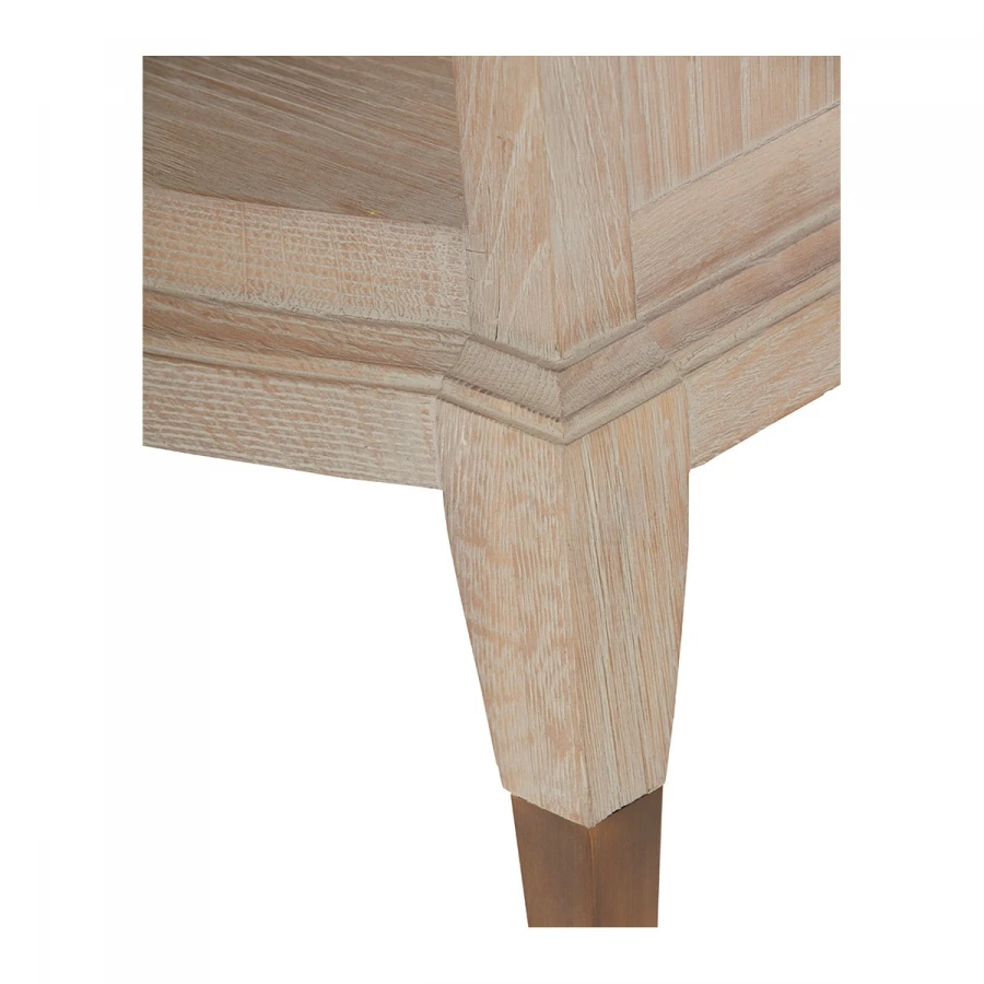 Commode 3 Tiroirs Ines Chêne Blanchi Blanc D'Ivoire – Image 6