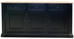 Buffet Bas 3 Portes Pin Massif Rivoli - 25 Patines Au Choix