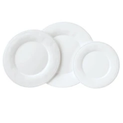 Assiettes Constance Blanche (2 Tailles)