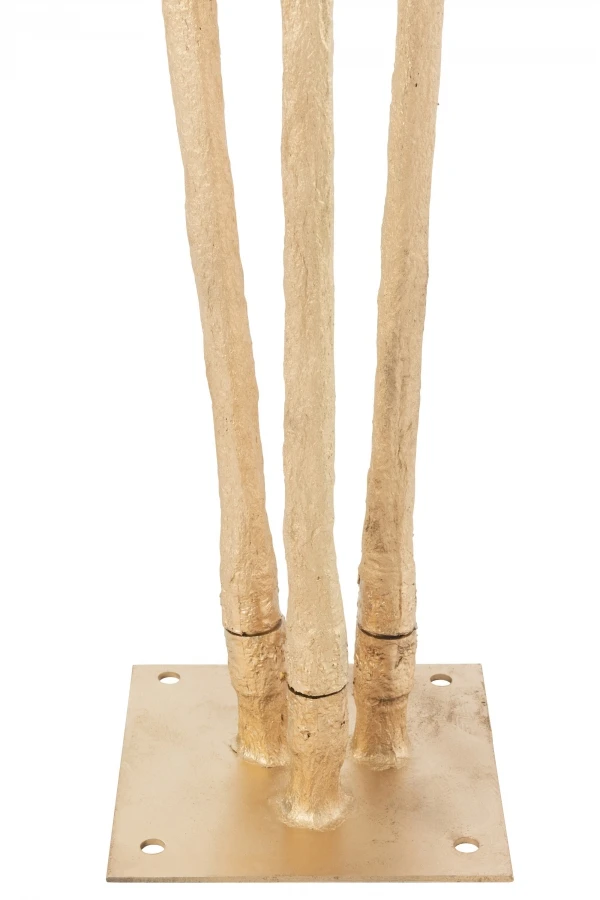 Arbre Branches Nues Métal Or 3 Troncs H240cm – Image 2