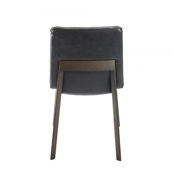 Chaise Art Vinyl Gris Hêtre Massif – Image 4