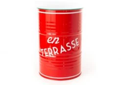 Tonneau Bar En Terrasse Rouge H90 (Outdoor)