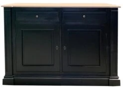 Buffet Bas 2 Portes Pin Massif Rivoli - 25 Patines Au Choix