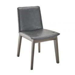 Chaise Art Vinyl Gris Hêtre Massif