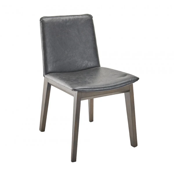 Chaise Art Vinyl Gris Hêtre Massif