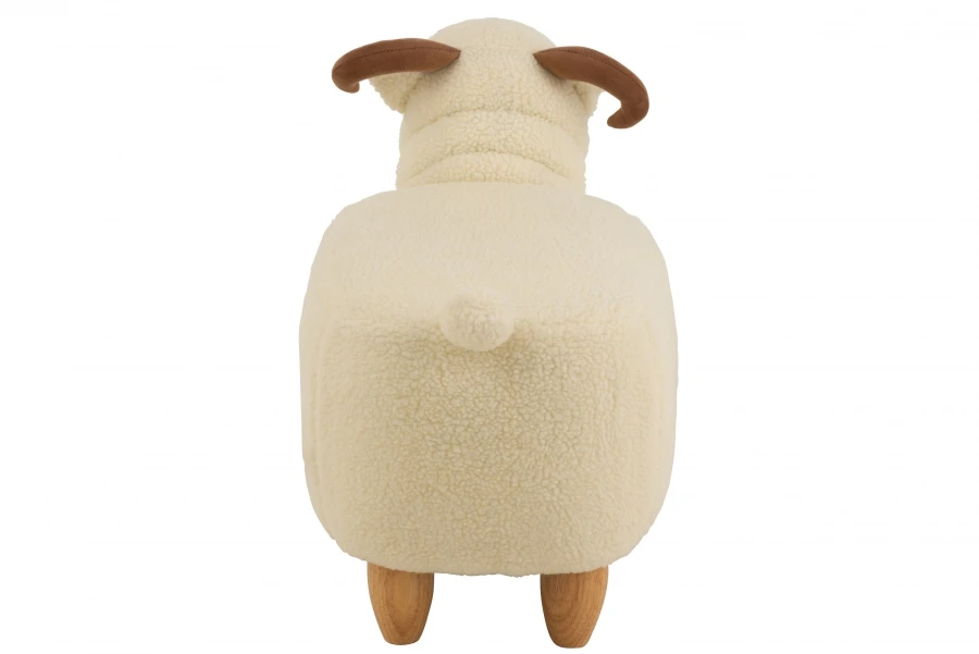 Chaise Enfant Bélier Peluche Crème – Image 4