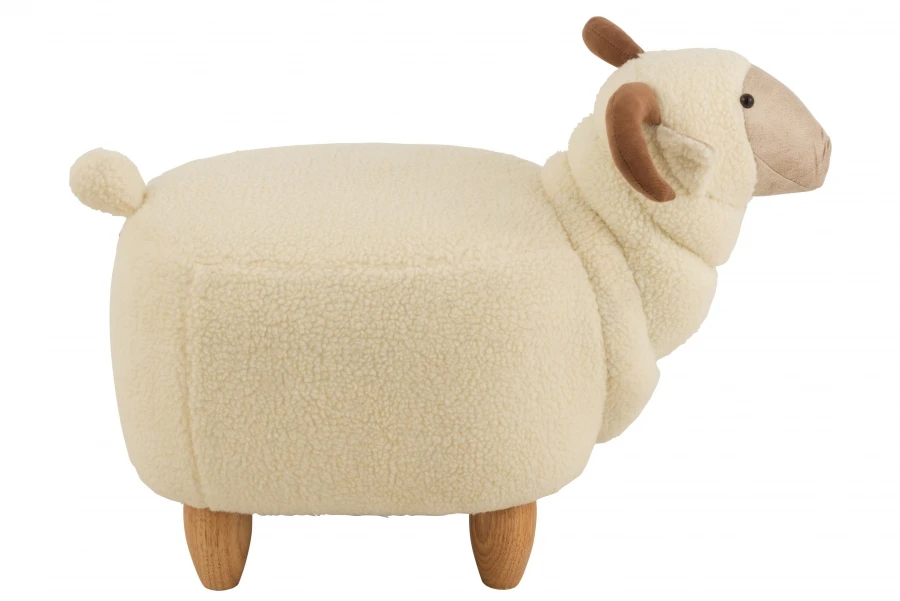 Chaise Enfant Bélier Peluche Crème – Image 3