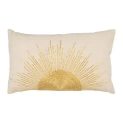 Coussin Soleil Or - Lin Naturel 30x50