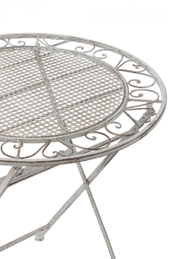 Table De Jardin Métal Gris Pliable (Oudoor) – Image 5