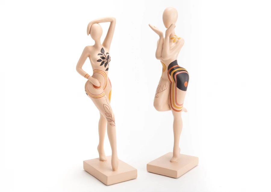 Statue Femme Crème Almeria Amadeus Cades Deco – Image 3