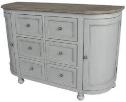 Buffet 6 Tiroirs Bohème Gris