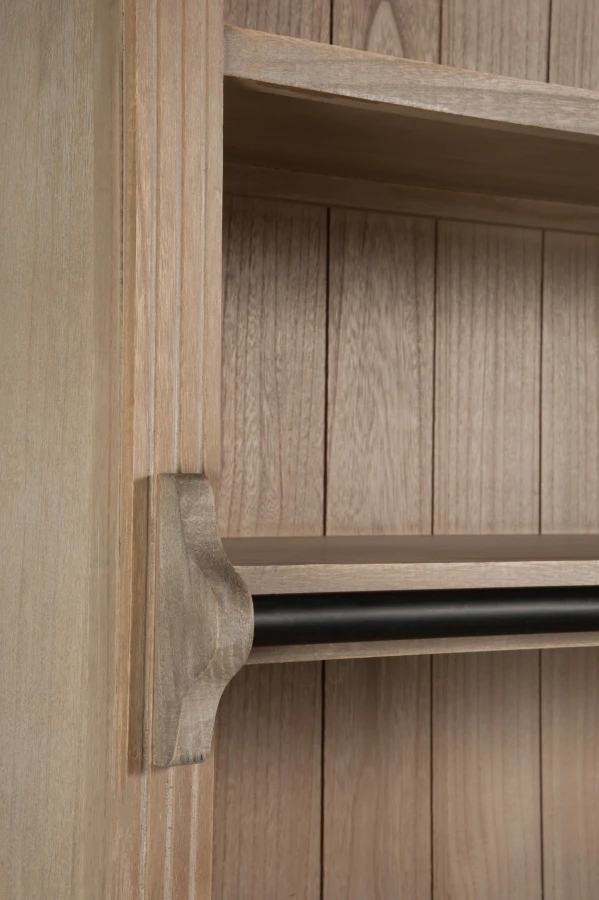 Bibliothèque 4 Portes Bois Naturel – Image 5