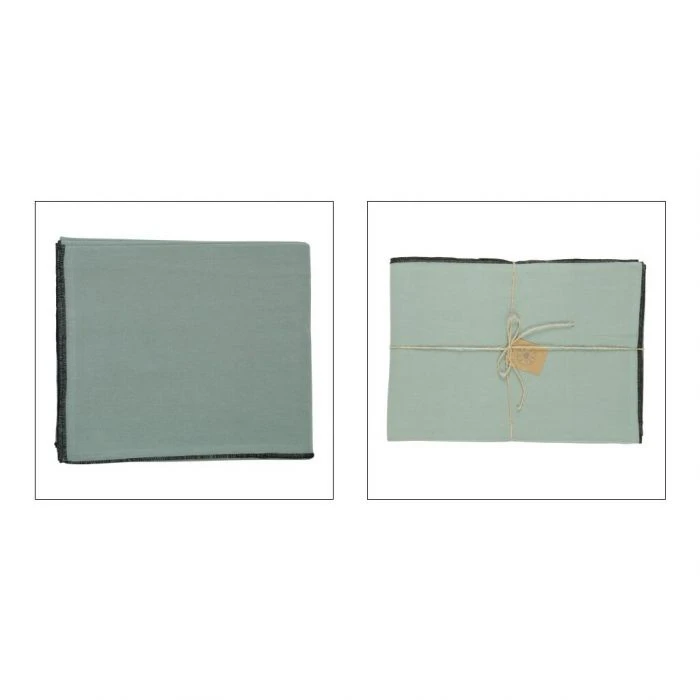 Nappe Coton Lavé Corino Vert D'eau 250x160 – Image 2