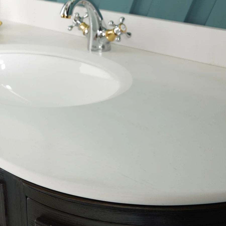 Meuble Lavabo Double Haussmann Noir – Image 2