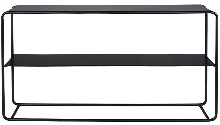 Console Indus Ernest Métal Noir Blanc D'Ivoire