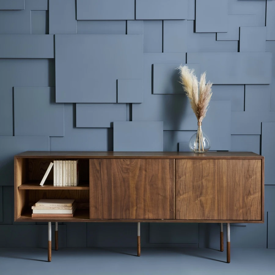 Buffet Bas 2 Portes 4 Tiroirs Chêne Alturas – Image 3